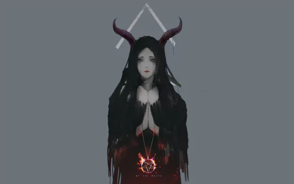 praying Anime Original HD Desktop Wallpaper | Background Image