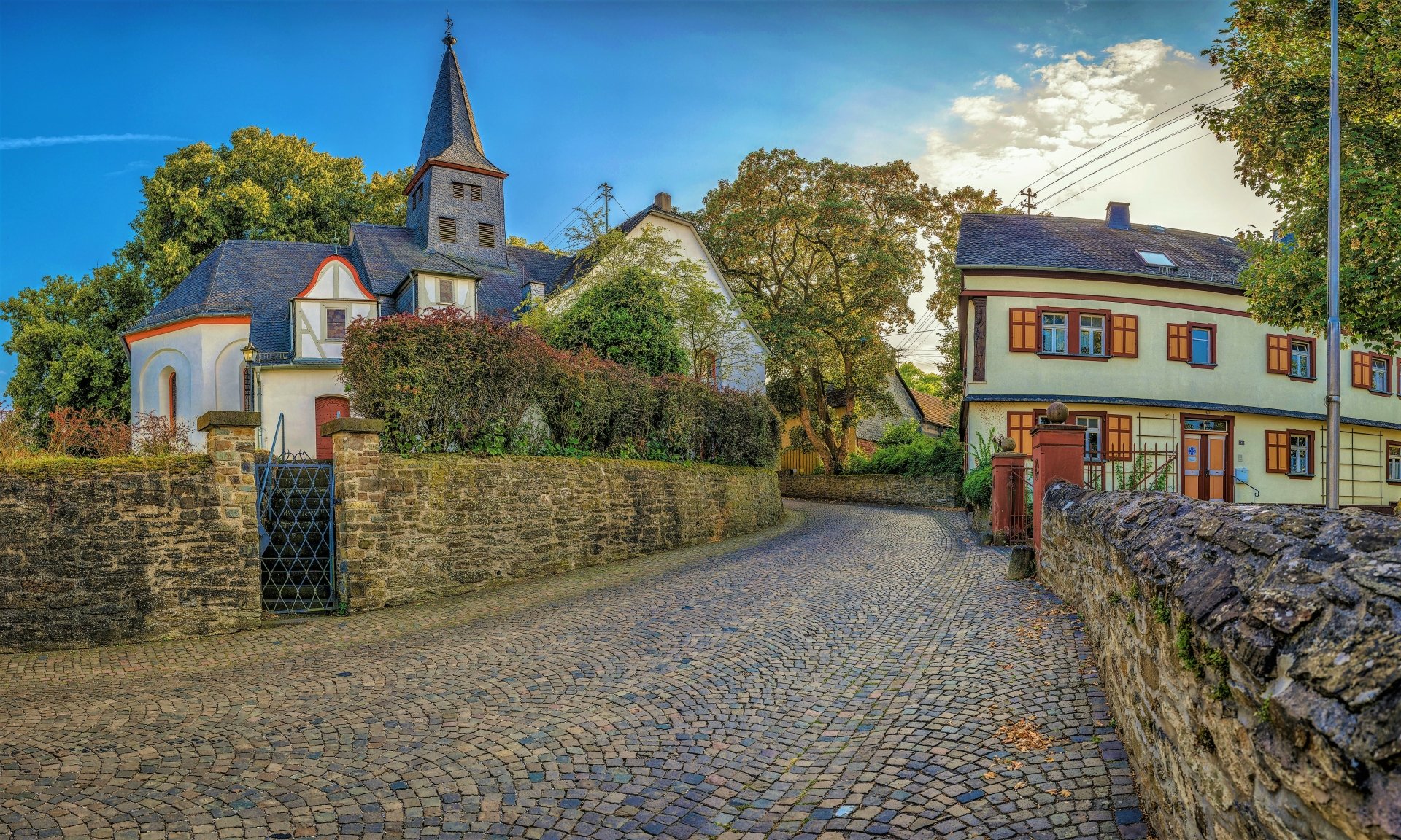 Download Village Cobblestone Germany House Man Made Street 4k Ultra HD ...