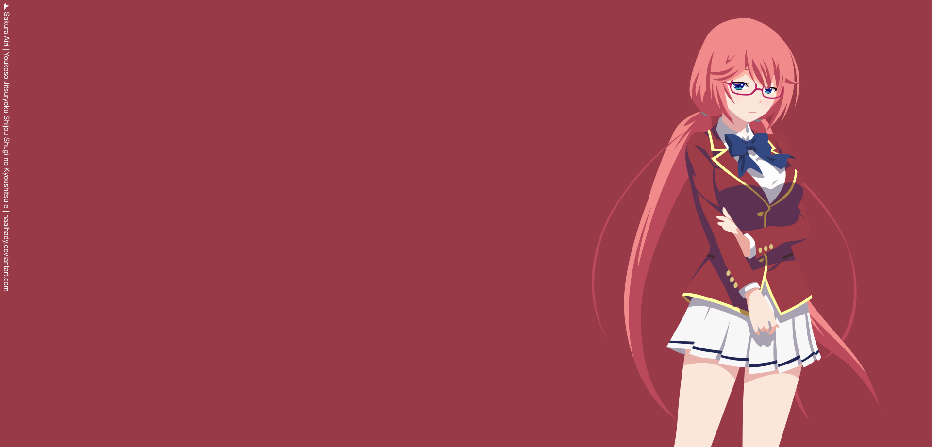 Download Glasses Airi Sakura Anime Classroom Of The Elite 4k Ultra HD Wallpaper by Hadziq Alhady