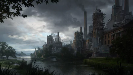 factory Sci Fi building HD Desktop Wallpaper | Background Image