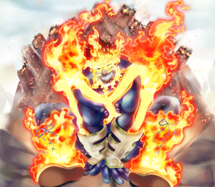 Endeavor (Boku no Hero Academia) Anime My Hero Academia HD Desktop Wallpaper | Background Image