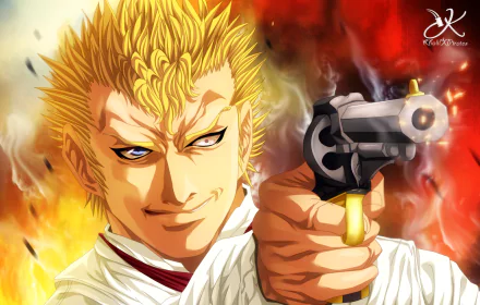 Raymond Fitzgerald Anime Green Blood HD Desktop Wallpaper | Background Image