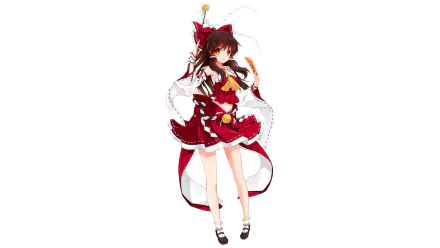 Reimu Hakurei Anime Touhou HD Desktop Wallpaper | Background Image