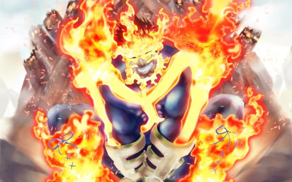 Endeavor (Boku no Hero Academia) Anime My Hero Academia HD Desktop Wallpaper | Background Image