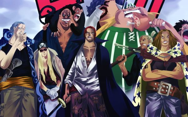 Anime One Piece Shanks Benn Beckman Lucky Roo Yasopp Rockstar HD Wallpaper | Background Image