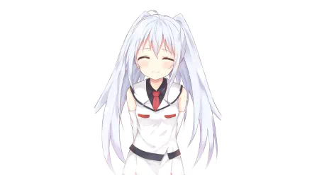 long hair smile white hair Isla (Plastic Memories) Anime Plastic Memories HD Desktop Wallpaper | Background Image