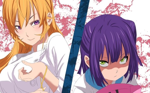 Anime Food Wars: Shokugeki no Soma Momo Akanegakubo Erina Nakiri HD Wallpaper | Background Image
