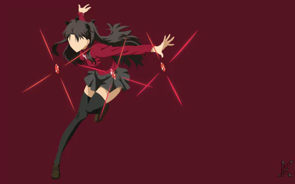 Rin Tohsaka Anime Fate/Stay Night: Unlimited Blade Works HD Desktop Wallpaper | Background Image
