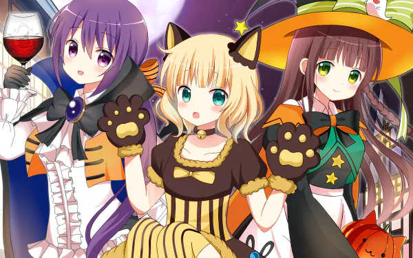 Sharo Kirima Rize Tedeza Chiya Ujimatsu Anime Is the Order a Rabbit HD Desktop Wallpaper | Background Image