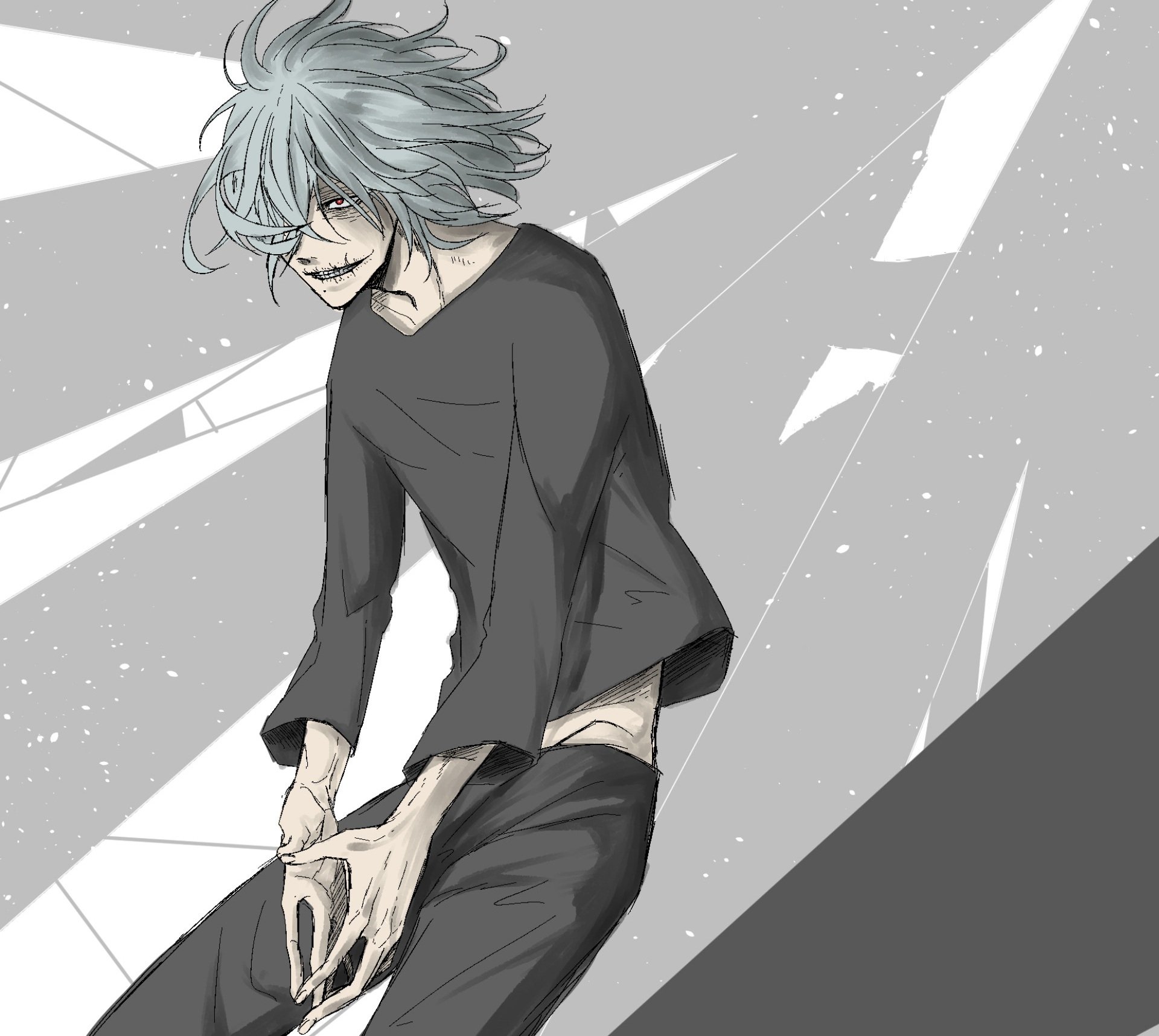 Download Tomura Shigaraki Anime My Hero Academia HD Wallpaper by K (pixiv)