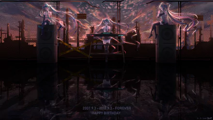 Hatsune Miku Anime Vocaloid HD Desktop Wallpaper | Background Image