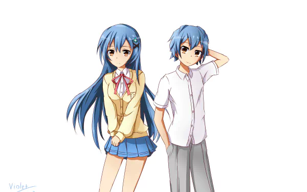 Shiori Itsuka Shido Itsuka Anime Date A Live HD Desktop Wallpaper | Background Image