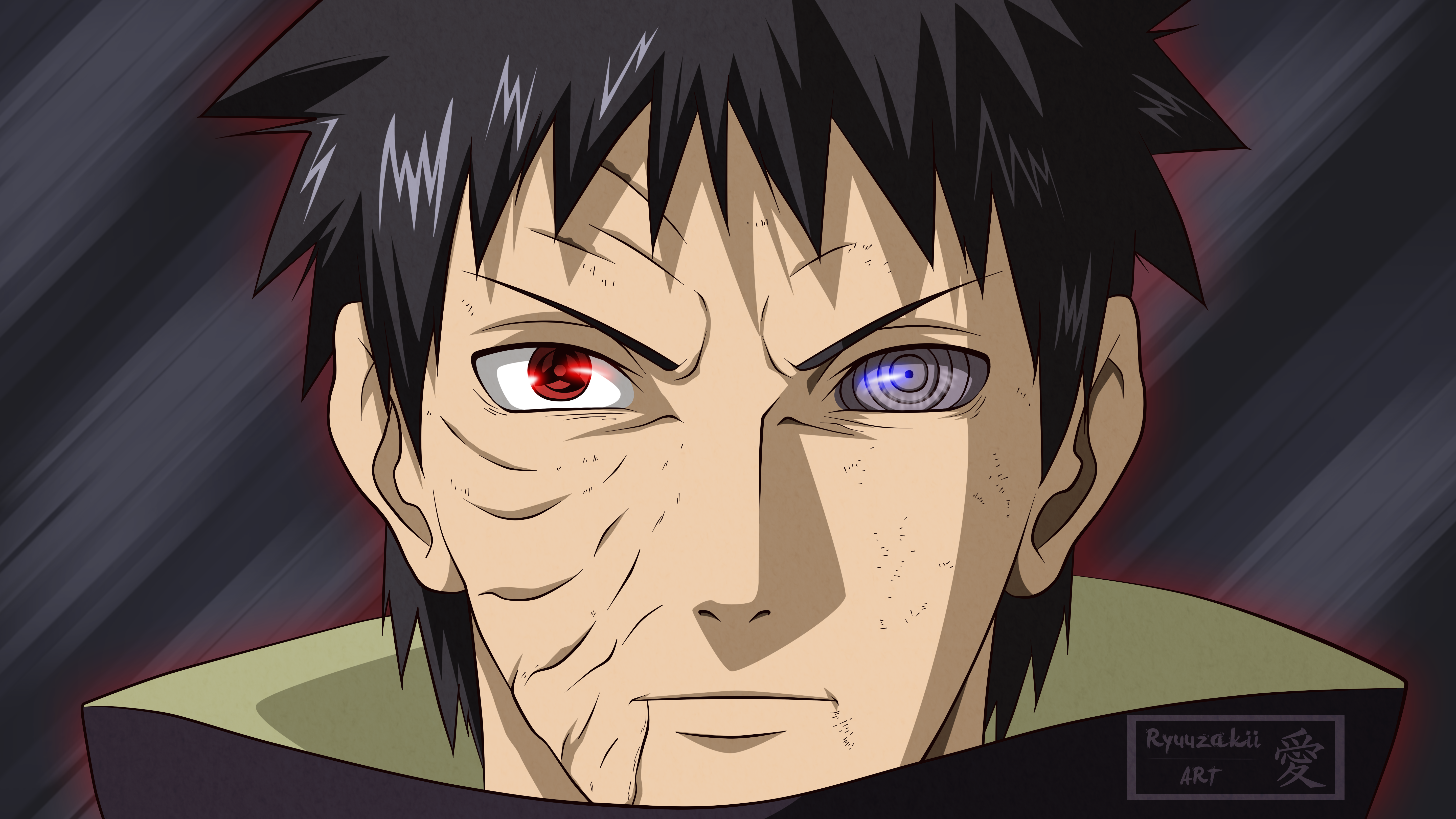 Obito Uchiha, Sharingan, 4K,3840x2160, Wallpaper