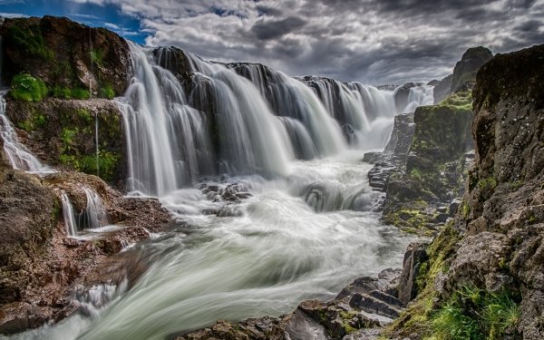 Earth Waterfall Waterfalls Nature River HD Wallpaper | Background Image