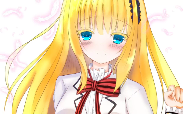 blue eyes blonde blush Juliet Persia Anime Kishuku Gakkou No Juliet HD Desktop Wallpaper | Background Image