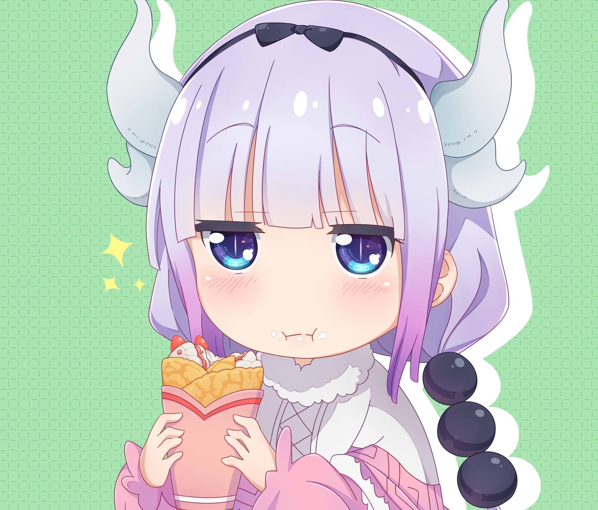 Download Kanna Kamui Anime Miss Kobayashis Dragon Maid Hd Wallpaper By