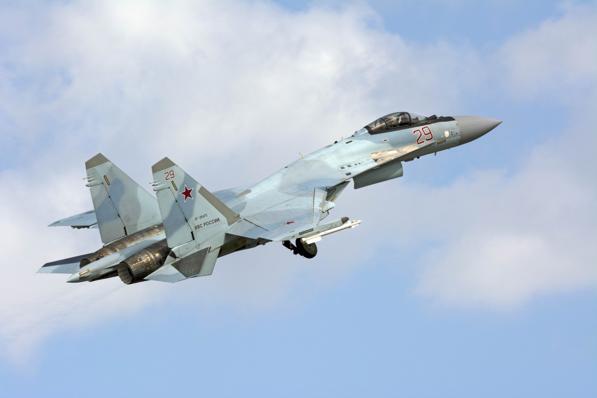 Military Sukhoi Su-35 HD Wallpaper