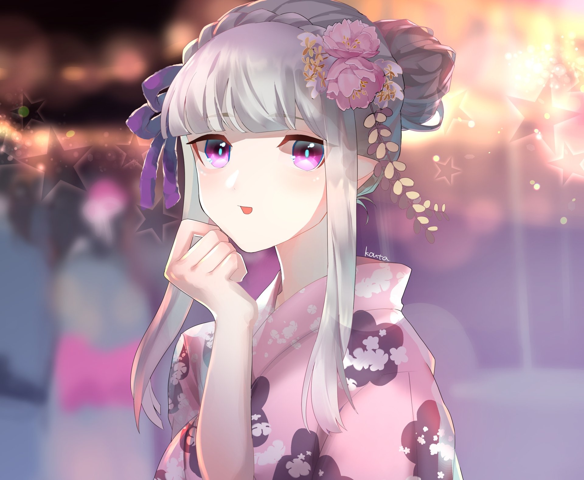 Download Emilia (Re:ZERO) Anime Re:Zero - Starting Life In Another World 4k Ultra HD Wallpaper by 比和コウタ