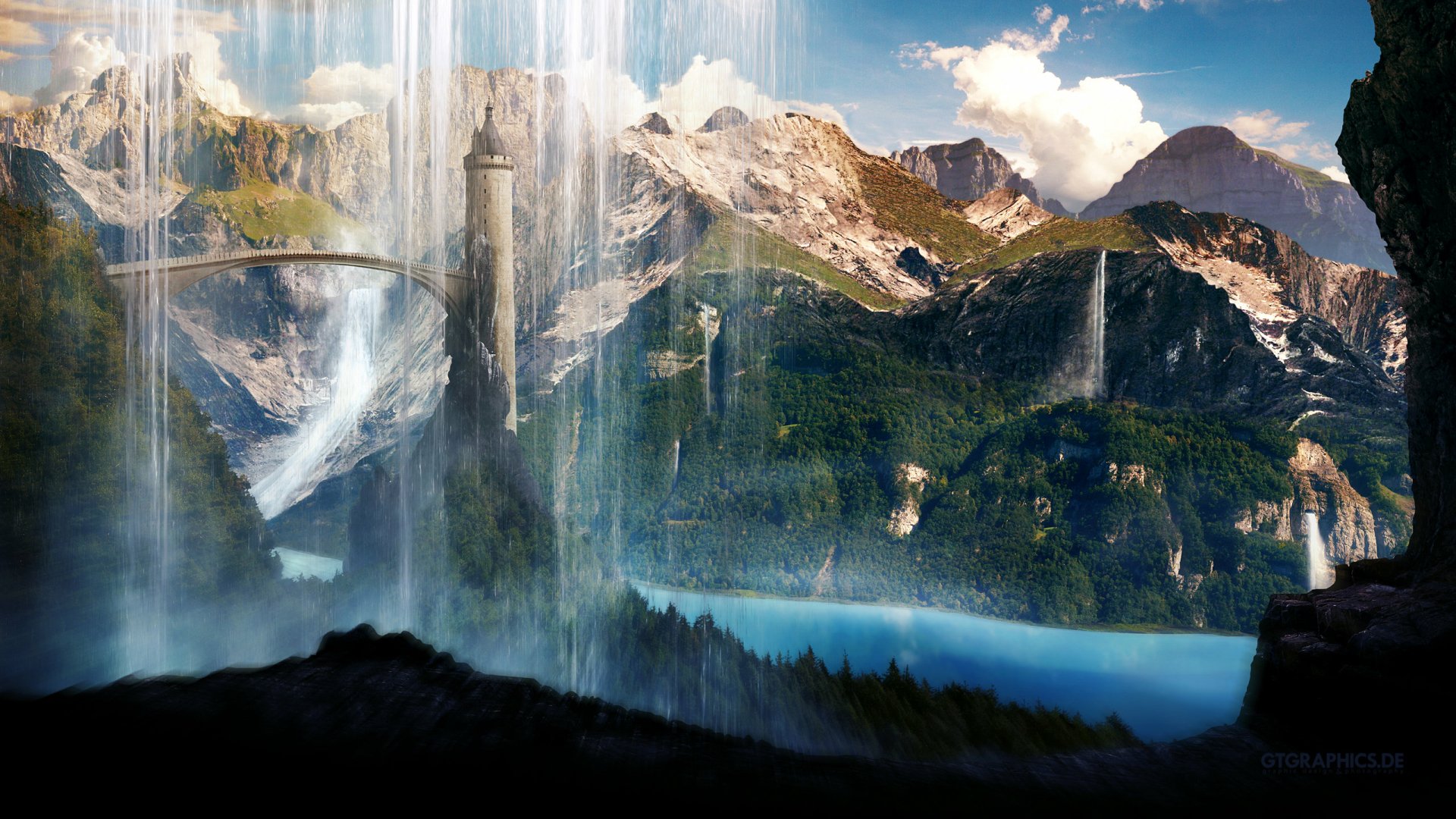 Fantasy Landscape HD Wallpaper | Background Image | 2560x1440