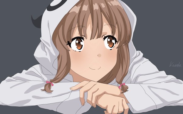 Anime Rascal Does Not Dream of Bunny Girl Senpai Kaede Azusagawa Seishun Buta Yarou wa Bunny Girl Senpai no Yume wo Minai Minimalist HD Wallpaper | Background Image