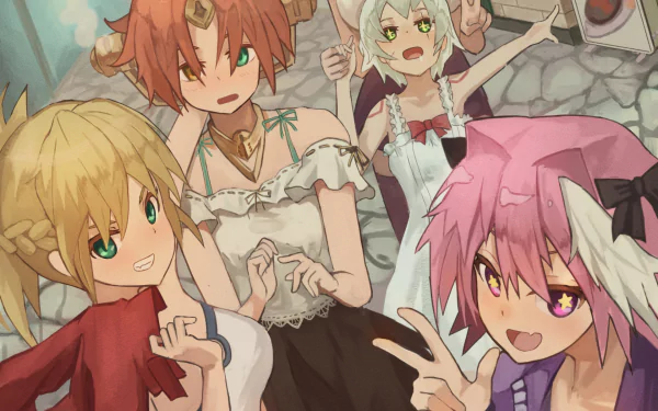 Frankenstein (Fate/Apocrypha) Jack the Ripper (Fate/Apocrypha) Mordred (Fate/Apocrypha) Astolfo (Fate/Apocrypha) Jeanne d'Arc (Fate Series) Anime Fate/Apocrypha HD Desktop Wallpaper | Background Image