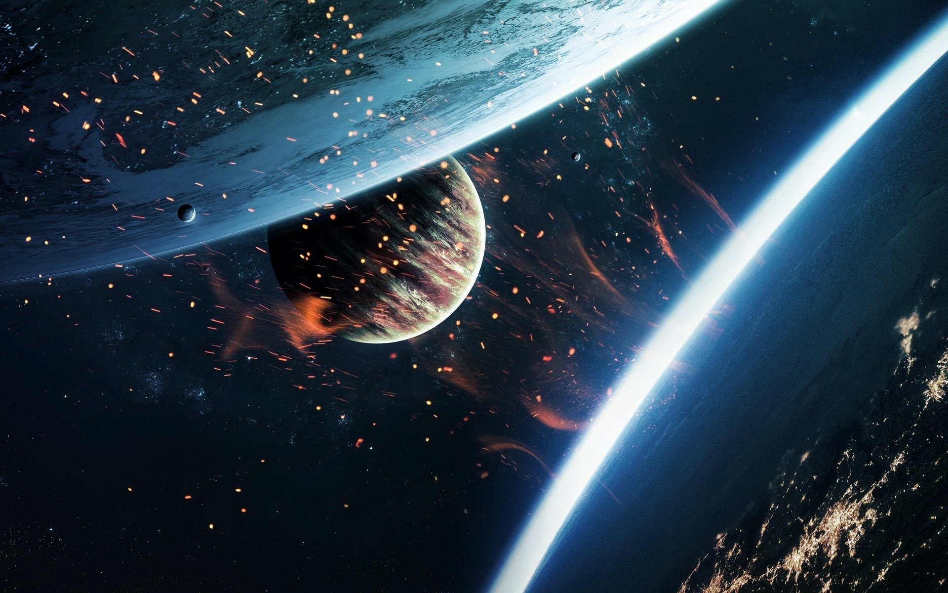 Download Sci Fi Planet HD Wallpaper by Vadim Sadovski