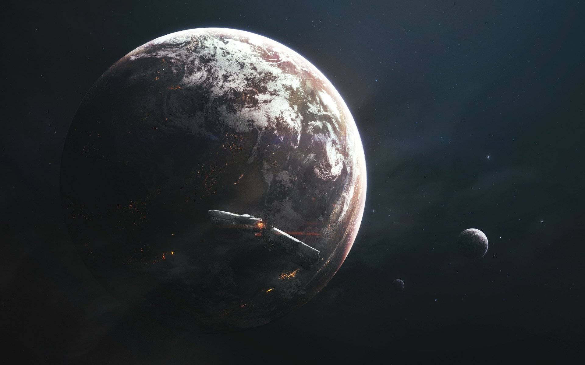 Download Sci Fi Planet HD Wallpaper by Vadim Sadovski | 1920x1200 ...