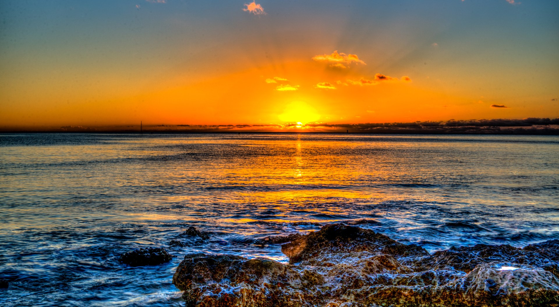 Download Sky Sunrise Horizon Nature Ocean 4k Ultra HD Wallpaper ...