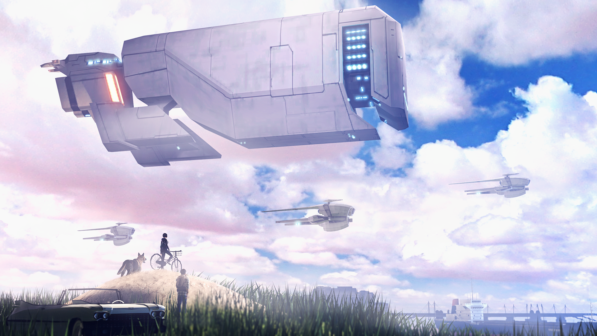 Download Sci Fi Spaceship HD Wallpaper by Scotchlover | 1920x1080 ...