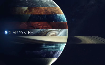 Sci Fi Solar System HD Desktop Wallpaper | Background Image