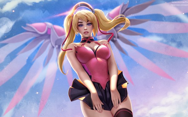 Video Game Overwatch Mercy Blonde HD Wallpaper | Background Image