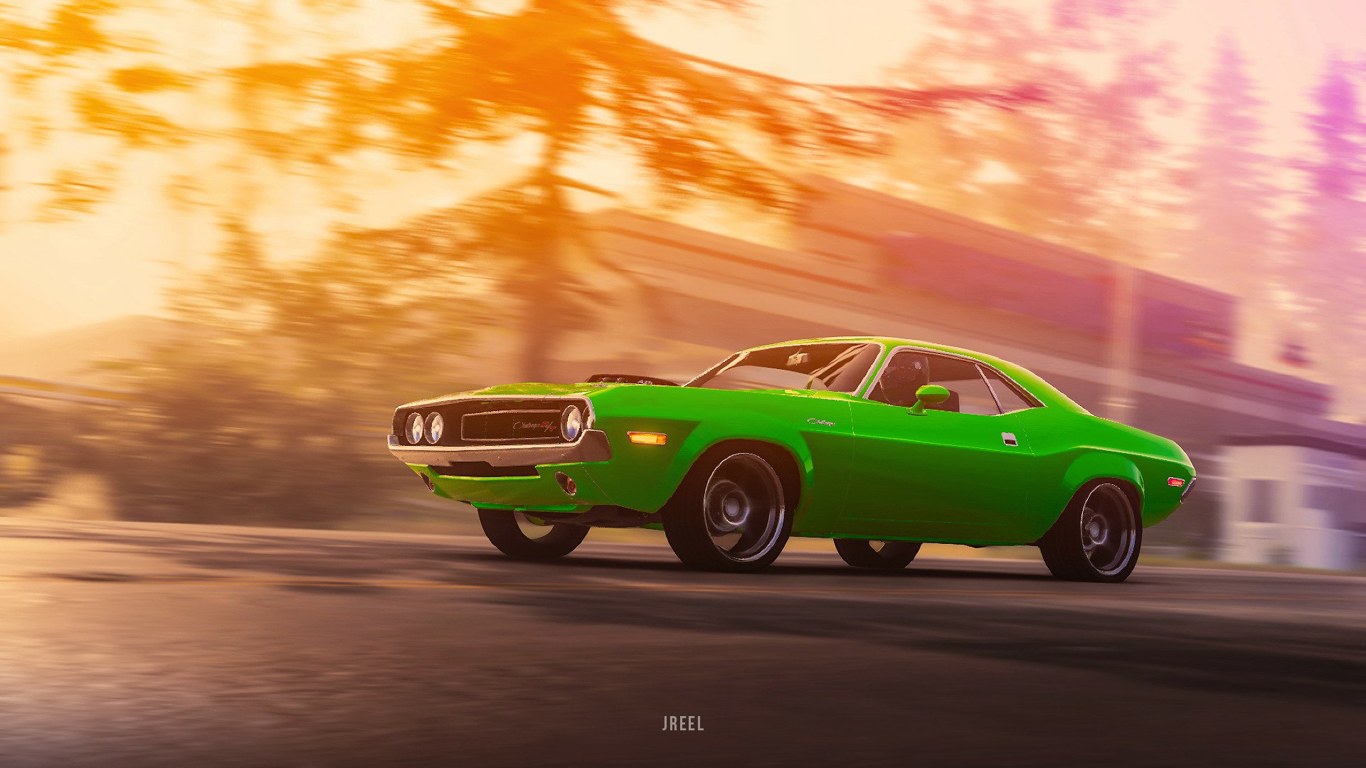 Download Green Car Dodge Dodge Challenger Video Game The Crew 2 HD  Wallpaper by JREEL