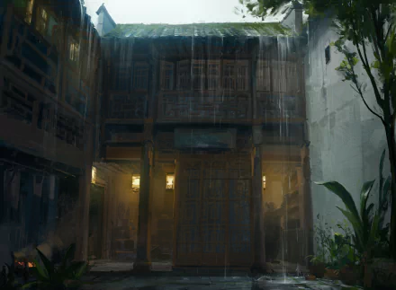 fantasy building HD Desktop Wallpaper | Background Image