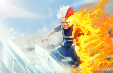 Shoto Todoroki Anime My Hero Academia HD Desktop Wallpaper | Background Image