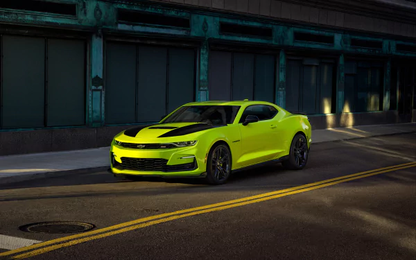 muscle car green car car Chevrolet Chevrolet Camaro vehicle Chevrolet Camaro SS HD Desktop Wallpaper | Background Image