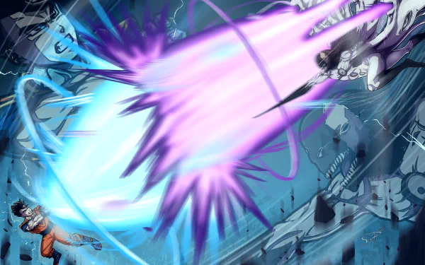 Bleach Dragon Ball Z Sōsuke Aizen Gohan (Dragon Ball) Anime crossover HD Desktop Wallpaper | Background Image