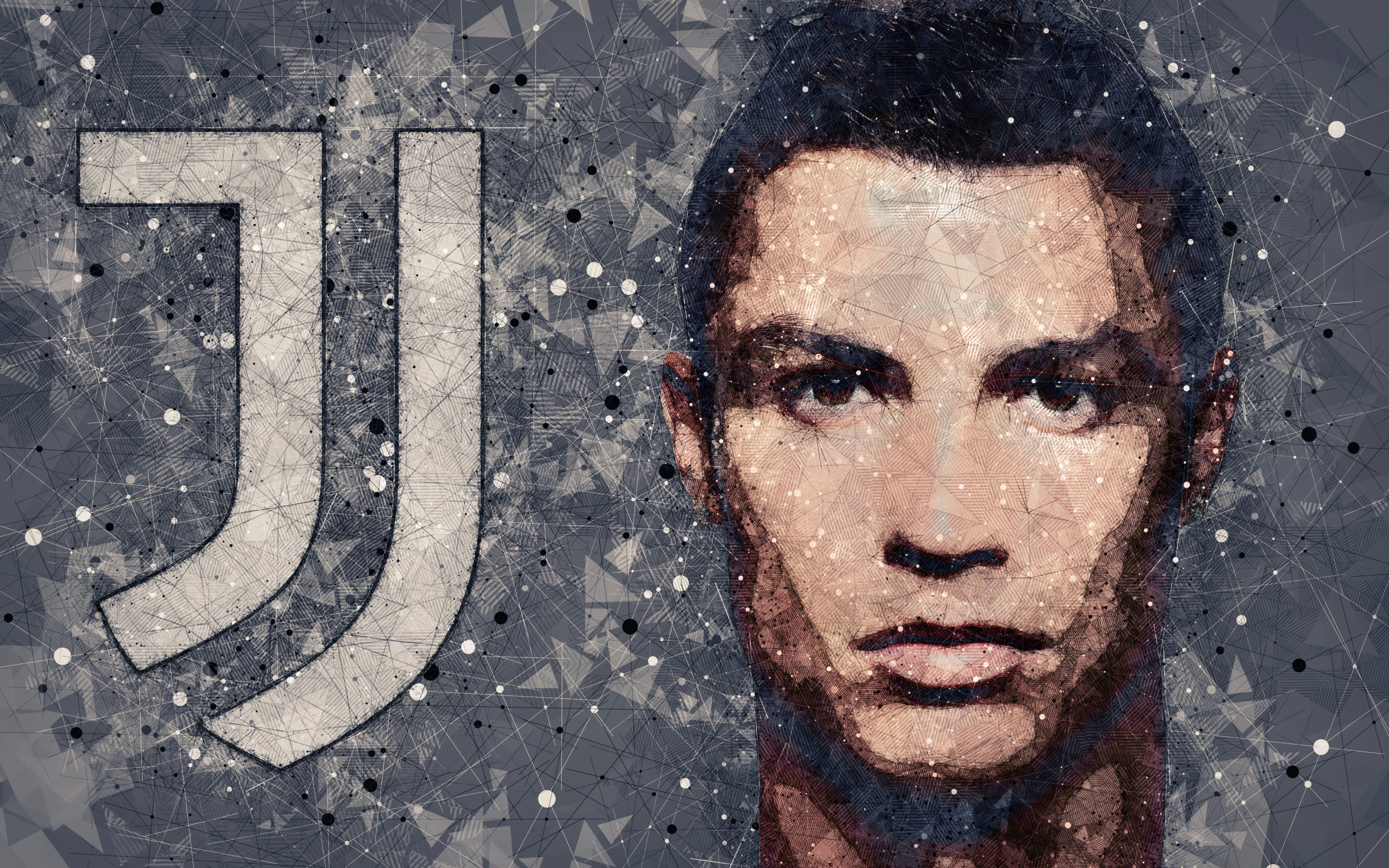 Cristiano Ronaldo Juventus 4k Ultra HD Wallpaper Background