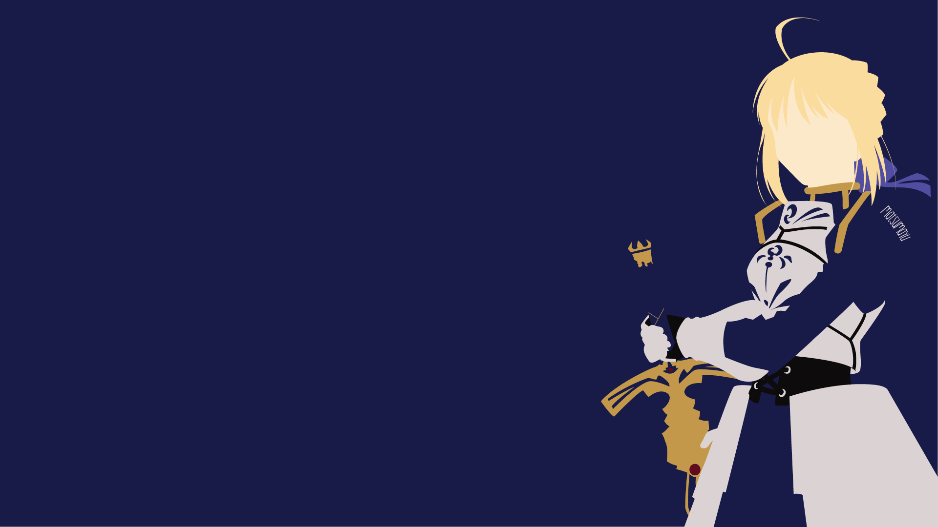 Fate Zero Saber Phone Wallpaper