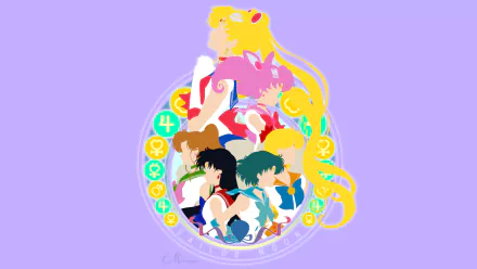 Minako Aino Usagi Tsukino Rei Hino Ami Mizuno Anime Sailor Moon HD Desktop Wallpaper | Background Image