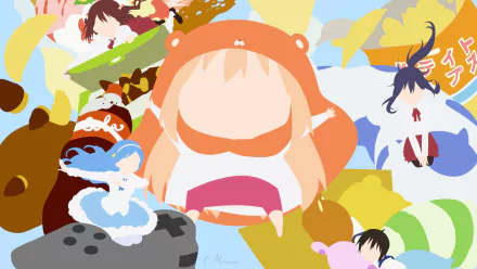 Kirie Motoba Nana Ebina Taihei Doma Umaru Doma Sylphynford Tachibana Anime Himouto! Umaru-chan HD Desktop Wallpaper | Background Image