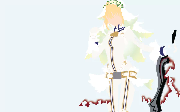 Saber Bride Nero Claudius Anime Fate/Extra CCC HD Desktop Wallpaper | Background Image