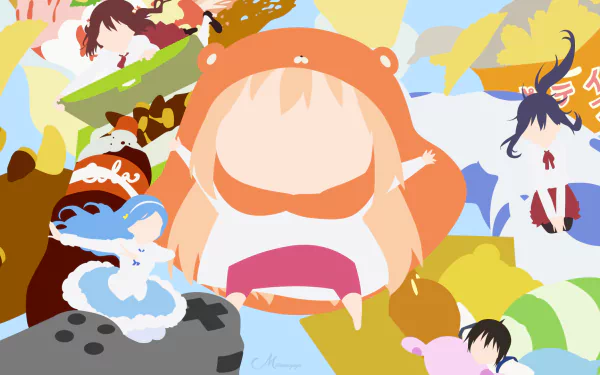 Kirie Motoba Nana Ebina Taihei Doma Umaru Doma Sylphynford Tachibana Anime Himouto! Umaru-chan HD Desktop Wallpaper | Background Image