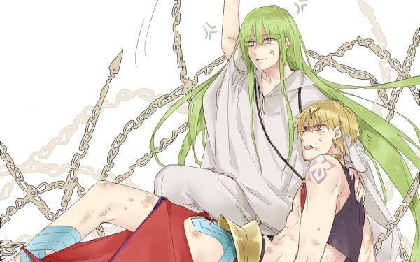 Anime Fate/Grand Order Fate Series Enkidu Gilgamesh False Lancer HD Wallpaper | Background Image