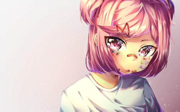 Natsuki (Doki Doki Literature Club!) video game Doki Doki Literature Club! HD Desktop Wallpaper | Background Image