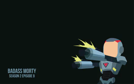  Rick And Morty Minimalist Wallpaper - Badass Morty