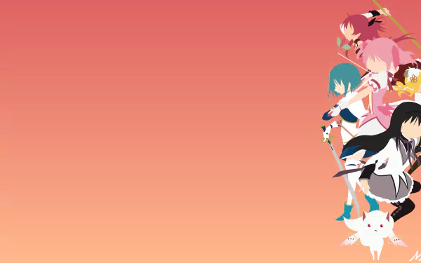 Kyōko Sakura Sayaka Miki Kyuubey (Puella Magi Madoka Magica) Madoka Kaname Homura Akemi Anime Puella Magi Madoka Magica HD Desktop Wallpaper | Background Image