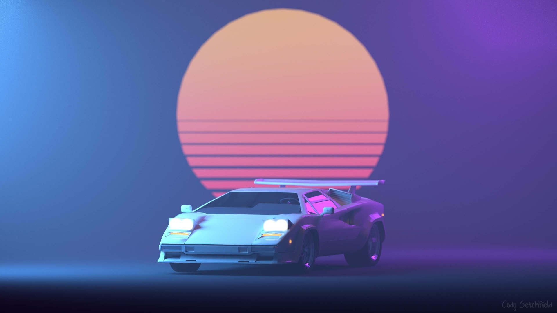 Download Lamborghini Vehicle Lamborghini Countach 4k Ultra HD Wallpaper by Cody Setchfield