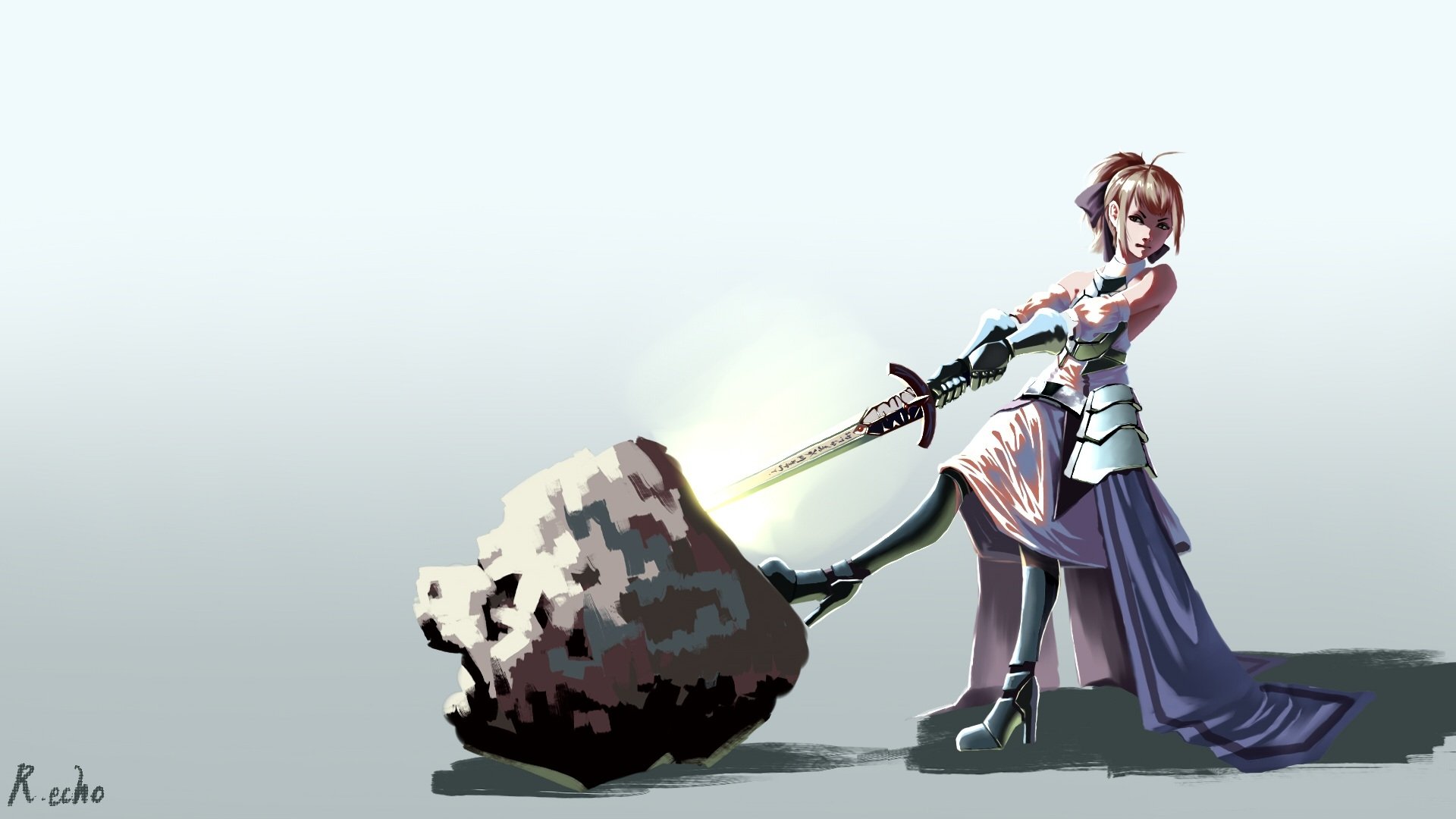 Download Saber Lily Anime Fate/Grand Order HD Wallpaper by Recho