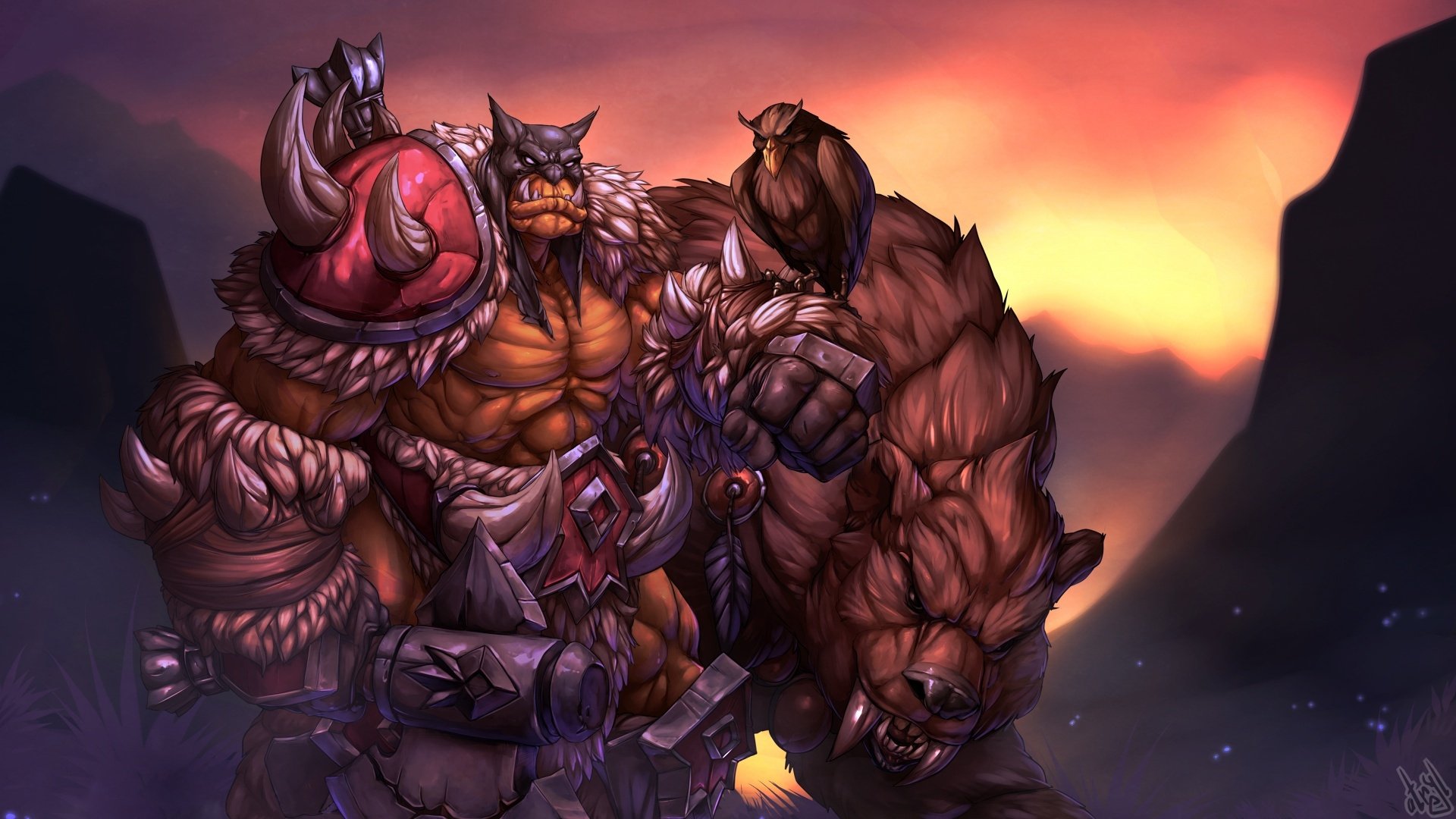Download Rexxar (World Of Warcraft) Video Game World Of Warcraft HD Wallpaper by atryl