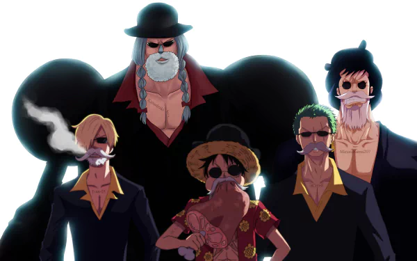 Franky (One Piece) Sanji (One Piece) Roronoa Zoro Monkey D. Luffy Kin'emon (One Piece) Anime One Piece HD Desktop Wallpaper | Background Image